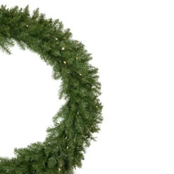 Northlight Pre-Lit Rockwood Pine Artificial Christmas Wreath, 36-Inch, Warm White LED Lights -Christmas Decor Sale northlight sm93008 2update 45042.1666251134