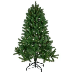 Northlight 4' Pre-Lit Sierra Noble Fir Artificial Christmas Tree, Clear Lights