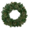 Pre-Lit Oregon Cashmere Pine Artificial Christmas Wreath, 24-Inch, Multi Lights