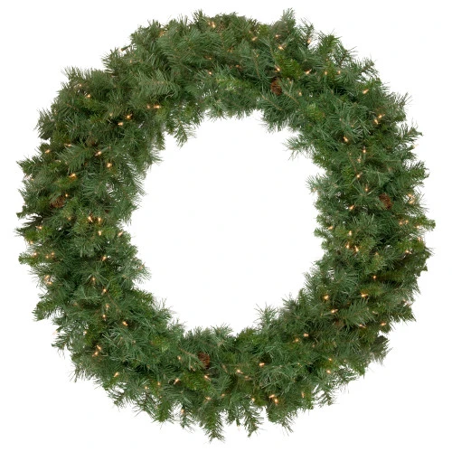 Northlight Pre-Lit Black River Pine Artificial Christmas Wreath, 48-Inch, Clear Lights 3 Northlight Pre-Lit Black River Pine Artificial Christmas Wreath, 48-Inch, Clear Lights