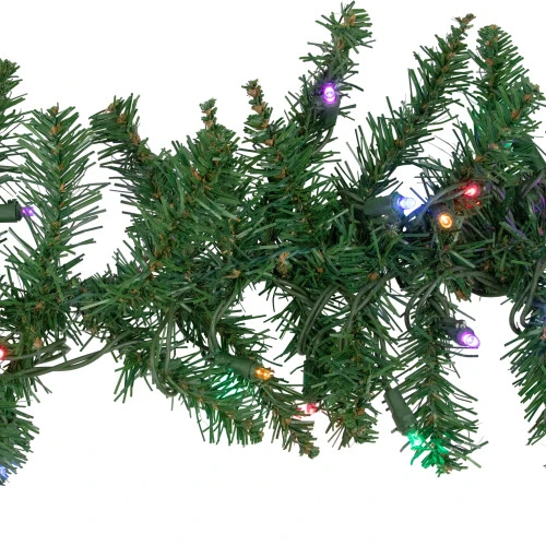 Northlight 9' X 12" Pre-Lit Winona Fir Artificial Christmas Garland, Multi LED Lights 7 Northlight 9' X 12" Pre-Lit Winona Fir Artificial Christmas Garland, Multi LED Lights - Image 5
