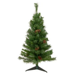3' Black River Pine Artificial Medium Profile Christmas Tree, Unlit
