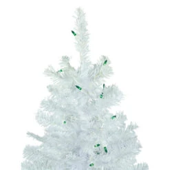 Northlight 6.5' Pre-Lit Woodbury White Pine Pencil Artificial Christmas Tree, Green Lights -Christmas Decor Sale northlight sm93087 4 15413.1639176917