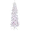 Northlight 6.5' Pre-Lit Woodbury White Pine Pencil Artificial Christmas Tree, Pink Lights -Christmas Decor Sale northlight sm93088 1 75216.1638549407