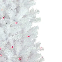 Northlight 6.5' Pre-Lit Woodbury White Pine Pencil Artificial Christmas Tree, Pink Lights 11 Northlight 6.5' Pre-Lit Woodbury White Pine Pencil Artificial Christmas Tree, Pink Lights -Christmas Decor Sale northlight sm93088 2 91785.1645663898