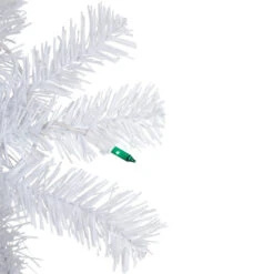 Northlight 6.5' Pre-Lit Woodbury White Pine Pencil Artificial Christmas Tree, Green Lights -Christmas Decor Sale northlight sm93090 3new 24412.1666770134