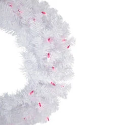 Northlight Pre-Lit Woodbury White Pine Artificial Christmas Wreath, 24-Inch, Pink Lights 9 Northlight Pre-Lit Woodbury White Pine Artificial Christmas Wreath, 24-Inch, Pink Lights -Christmas Decor Sale northlight sm93091 2 93603.1671699963