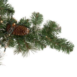 Northlight Pre-Lit Battery Operated Frosted Mixed Pine Christmas Snowflake Wreath - 32" - Warm White LED Lights -Christmas Decor Sale northlight sm93369 3 23613.1661885724