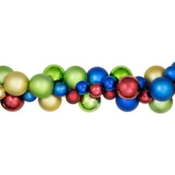 Northlight 6' Multi-Color 2-Finish Shatterproof Ball Christmas Garland -Christmas Decor Sale northlight sm93790 2 64266.1687874896