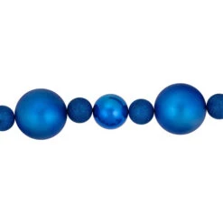 Northlight 6' Blue Shatterproof Ball 3-Finish Christmas Garland -Christmas Decor Sale northlight sm93812 2 27531.1687874896