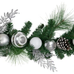 Northlight 6' Green Pine Needle Garland With Pinecones And Striped Christmas Ornaments, Unlit 11 Northlight 6' Green Pine Needle Garland With Pinecones And Striped Christmas Ornaments, Unlit -Christmas Decor Sale northlight sm94093 2 45465.1680607688