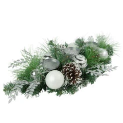 Northlight 30" Green Pine And Needle Triple Candle Holder With Pinecones And Christmas Ornaments 10 Northlight 30" Green Pine And Needle Triple Candle Holder With Pinecones And Christmas Ornaments -Christmas Decor Sale northlight sm94094 3 11594.1665087483