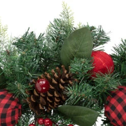 Northlight 6' Green Pine Artificial Christmas Garland With Plaid Ornaments And Bows -Christmas Decor Sale northlight sm94096 2 11302.1664898921