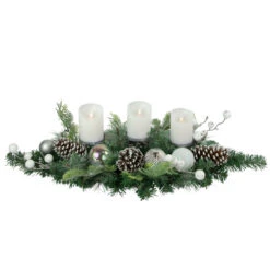 Northlight Pine And Berries Triple Candle Holder With Iridescent Christmas Ornaments - 32" 9 Northlight Pine And Berries Triple Candle Holder With Iridescent Christmas Ornaments - 32" -Christmas Decor Sale northlight sm94109 2 89395.1664638689