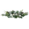 Northlight Frosted Pine And Pinecones With Laced Ornaments Christmas Triple Candle Holder - 32" -Christmas Decor Sale northlight sm94112 1 04504.1663860838