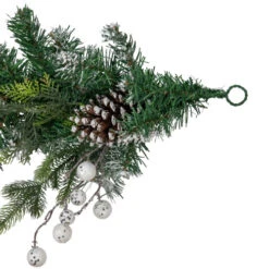Northlight 6' Green Pine Frosted Artificial Christmas Garland With Pinecones And Ornaments, Unlit -Christmas Decor Sale northlight sm94114 4 62032.1681405482