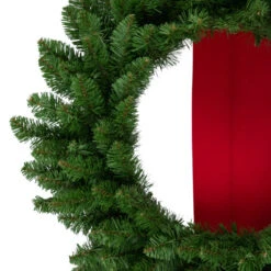 Northlight Set Of 3 Wreaths On Red Ribbon Hanging Christmas Decoration, 6.5' -Christmas Decor Sale northlight sm94117 2 99522.1668154934