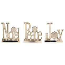 Northlight Peace, Joy And Noel Metal Christmas Stocking Holders - 6.5" - Set Of 3 -Christmas Decor Sale northlight sm94978 04 93389.1715633133