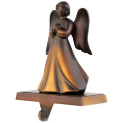 Northlight 7" Copper-tone Praying Angel Metal Christmas Stocking Holder -Christmas Decor Sale northlight sm94982 02 57726.1694101351