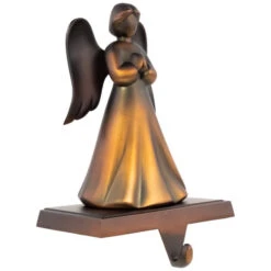 Northlight 7" Copper-tone Praying Angel Metal Christmas Stocking Holder -Christmas Decor Sale northlight sm94982 03 21295.1694101351