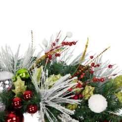 Northlight Snowmen And Icicles Pine Artificial Christmas Wreath - 40" - Unlit -Christmas Decor Sale northlight sm95365 04 72148.1701019002