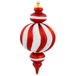 Northlight Shatterproof Commercial Size Finial Christmas Ornaments - 10" - Red And White - Set Of 4 10 Northlight Shatterproof Commercial Size Finial Christmas Ornaments - 10" - Red And White - Set Of 4 -Christmas Decor Sale northlight sm97255 01 37153.1722387413