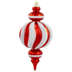 Northlight Shatterproof Commercial Size Finial Christmas Ornaments - 10" - Red And White - Set Of 4 11 Northlight Shatterproof Commercial Size Finial Christmas Ornaments - 10" - Red And White - Set Of 4 -Christmas Decor Sale northlight sm97255 02 20604.1722387415