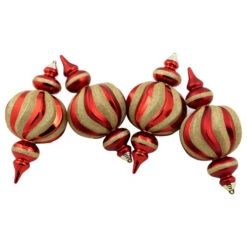 Northlight Shatterproof Commercial Size Finial Christmas Ornaments - 10" - Red And Gold - Set Of 4 13 Northlight Shatterproof Commercial Size Finial Christmas Ornaments - 10" - Red And Gold - Set Of 4 -Christmas Decor Sale northlight sm97256 03 91852.1722041287