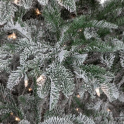 Northlight Real Touch™? Pre-Lit Full Flocked Whistler Noble Fir Artificial Christmas Tree - 6.5' - Clear Lights -Christmas Decor Sale northlight sp15025 3new 92895.1672823745