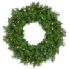 Pre-Lit Whitmire Pine Artificial Christmas Wreath - 24" - Warm White LED Lights