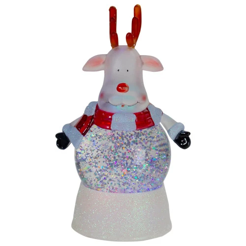 Northlight LED Lighted Color Changing Reindeer Christmas Snow Globe - 8" 3 Northlight LED Lighted Color Changing Reindeer Christmas Snow Globe - 8"