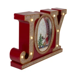 LED Lighted Joy Christmas Glitter Snow Globe - 11" - Red And Gold 10 LED Lighted Joy Christmas Glitter Snow Globe - 11" - Red And Gold -Christmas Decor Sale northlight sr91091 1 80724.1618414095