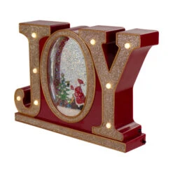 LED Lighted Joy Christmas Glitter Snow Globe - 11" - Red And Gold 9 LED Lighted Joy Christmas Glitter Snow Globe - 11" - Red And Gold -Christmas Decor Sale northlight sr91091 3 94647.1606358256