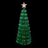 Northlight 4' Green Color Changing Multiple Function Pop Up Artificial Outdoor Christmas Tree -Christmas Decor Sale northlight st93394 black 35899.1665611040