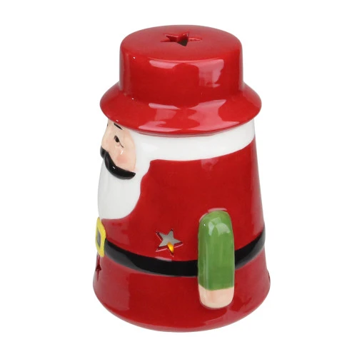 Northlight Ceramic Santa Christmas Gnome Tealight Candle Holder - 7.25" - Red 4 Northlight Ceramic Santa Christmas Gnome Tealight Candle Holder - 7.25" - Red - Image 2