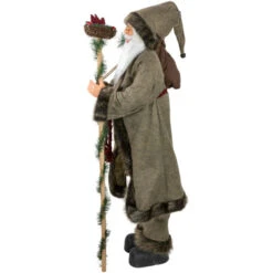 Northlight 48" Olive Green Santa Claus With Gift Bag Standing Christmas Figure -Christmas Decor Sale northlight tj15759 2 62394.1680803004