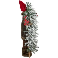 Northlight 48" Santa Claus With Artificial Flocked Alpine Tree Christmas Figure -Christmas Decor Sale northlight tj38549 3 40295.1680803018
