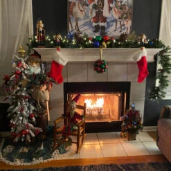 Northlight 48" Santa Claus With Artificial Flocked Alpine Tree Christmas Figure -Christmas Decor Sale northlight tj38549 cxpic3 18338.1680803006