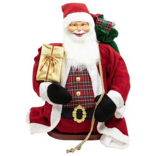 72" Country Santa Claus Standing Christmas Figure 7 72" Country Santa Claus Standing Christmas Figure - Image 5