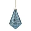 Northlight 4.75" Blue Glitter Swirl Glass Christmas Pendant Ornament -Christmas Decor Sale northlight tr88538 1 sample 67661.1665346762