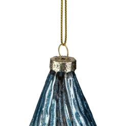Northlight 4.75" Blue Glitter Swirl Glass Christmas Pendant Ornament -Christmas Decor Sale northlight tr88538 2 sample 04233.1670662513