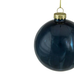 Northlight 4" Shiny Royal Blue Glass Christmas Ball Ornament -Christmas Decor Sale northlight tr88565 3 sample 19386.1613017685
