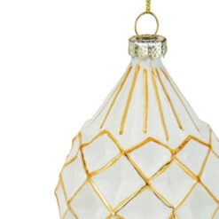Northlight 5" Glittered White And Gold Geometric Finial Glass Christmas Ornament 7 Northlight 5" Glittered White And Gold Geometric Finial Glass Christmas Ornament -Christmas Decor Sale northlight tr88573 3 sample 16903.1600391621