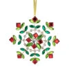 Northlight 6.5" Green And Red Gem Stone Flowers Snowflake Christmas Ornament -Christmas Decor Sale northlight tr88639 1 sample 04186.1600391619