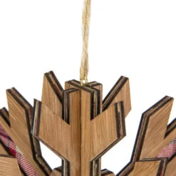 Northlight 7" 3-D Faux Wood And Red Plaid Starburst Snowflake Christmas Ornament 11 Northlight 7" 3-D Faux Wood And Red Plaid Starburst Snowflake Christmas Ornament -Christmas Decor Sale northlight tr88694 3 sample 59604.1669884309