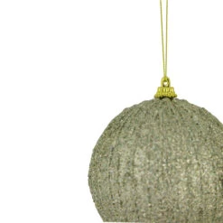 Northlight 4" Green Glitter Shatterproof Christmas Ball Ornament -Christmas Decor Sale northlight tr92581 2 80054.1659562355