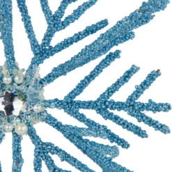 Northlight 10" Blue Glittered Snowflake Christmas Ornament -Christmas Decor Sale northlight tr94451 02 05220.1687789249