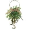 11.25" Gold Bells Christmas Door Hanger With Burlap Bow -Christmas Decor Sale northlight tr94999 1 61269.1700327049
