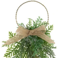 11.25" Gold Bells Christmas Door Hanger With Burlap Bow -Christmas Decor Sale northlight tr94999 3 21086.1700327049