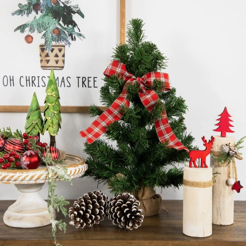 Northlight Potted Mini Pine Medium Artificial Christmas Tree - 18" - Unlit 4 Northlight Potted Mini Pine Medium Artificial Christmas Tree - 18" - Unlit - Image 2